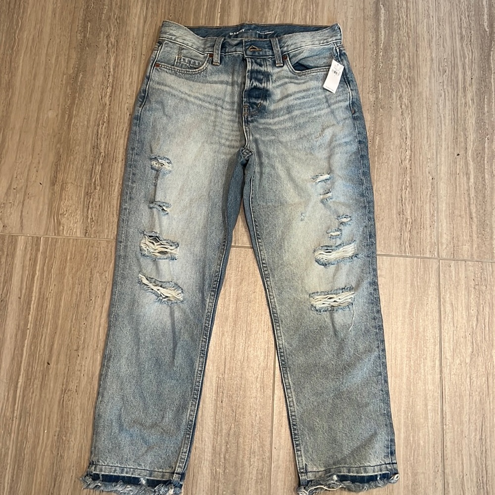 Old Navy Slouchy Straight Jeans Sz2
